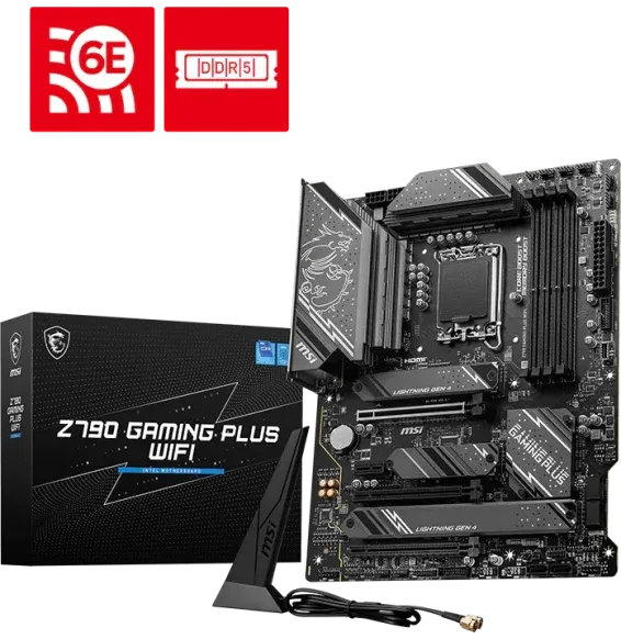 Carte Mère MSI Z790 GAMING PLUS WIFI LGA1700 DDR5 avec boîte officielle MSI