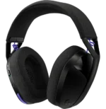 casque gaming Bluetooth Logitech G321 LIGHTSPEED 981-001563 vue rapprochée oreillettes design gaming
