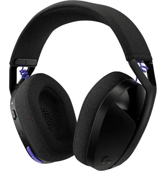 casque gaming Bluetooth Logitech G321 LIGHTSPEED 981-001563 vue rapprochée oreillettes design gaming