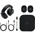 casque Logitech Pro X 2 LIGHTSPEED noir kit complet accessoires gaming