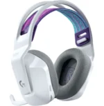 casque gaming Logitech G733 LIGHTSPEED RGB blanc vue coussinets et confort