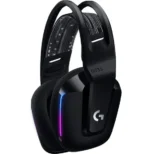casque gaming Logitech G733 LIGHTSPEED RGB noir vue latérale RGB actif