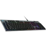 clavier Logitech G915 X RGB vue angle gaming rétroéclairage LIGHTSYNC