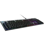 clavier Logitech G915 X vue perspective setup gaming RGB complet