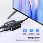 Commutateur HDMI UGREEN 50966 plug and play avec switch bidirectionnel 4K 60Hz