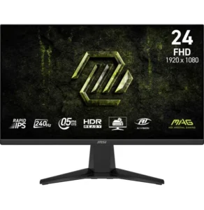 Écran Gaming MSI MAG 245F X24 24 pouces Full HD Rapid IPS 240Hz avec caractéristiques principales