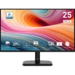 Écran MSI PRO MP251L E2 25 pouces Full HD 120Hz IPS vue avant avec caractéristiques principales