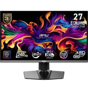 Écran Gaming MSI MPG 272URX QD-OLED 27 pouces 4K UHD 240Hz avec caractéristiques principales