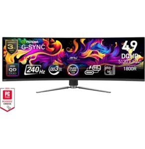 Écran Gaming MSI MPG 491CQPX QD-OLED 49 pouces DQHD 240Hz avec caractéristiques principales