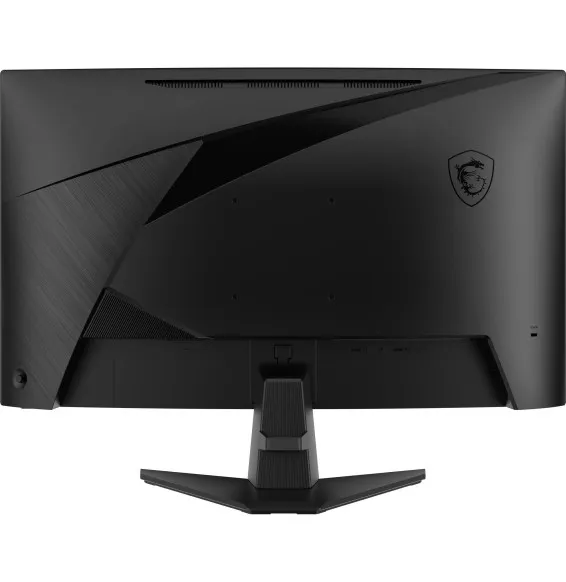 Écran Gaming MSI MAG 276CXF vue arrière centrale avec design noir MSI