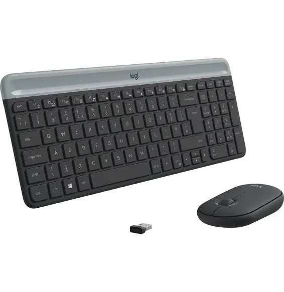 Ensemble clavier souris sans fil Logitech MK470 ultra-fin AZERTY