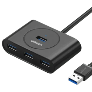 HUB USB UGREEN 20290 4 en 1 avec connecteur USB 3.0 pour transfert rapide et connexion stable