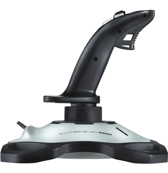 Joystick Logitech Extreme 3D Pro avec base stable pour flight simulator