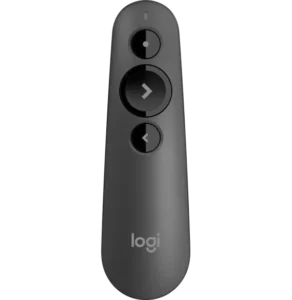 télécommande Logitech R500s laser sans fil vue face boutons navigation présentation