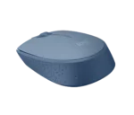 souris Logitech M171 bleu gris vue 3 4 précision capteur optique
