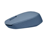 souris Logitech M171 bleu gris vue supérieure ergonomique sans fil