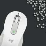 logitech m650 souris blanche sur bureau utilisation quotidienne