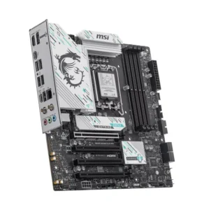 Carte Mère MSI B860M GAMING PLUS WIFI Micro-ATX avec PCIe 5.0 slots DDR5 et design MSI gaming