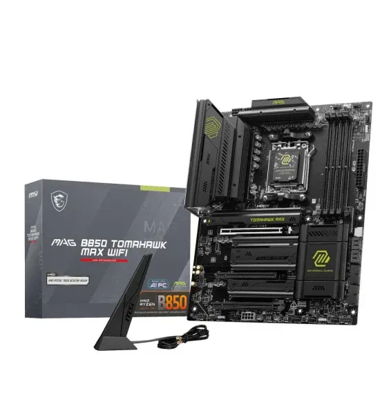 Carte Mère MSI MAG B850 TOMAHAWK MAX WIFI AM5 DDR5 avec boîte officielle MSI