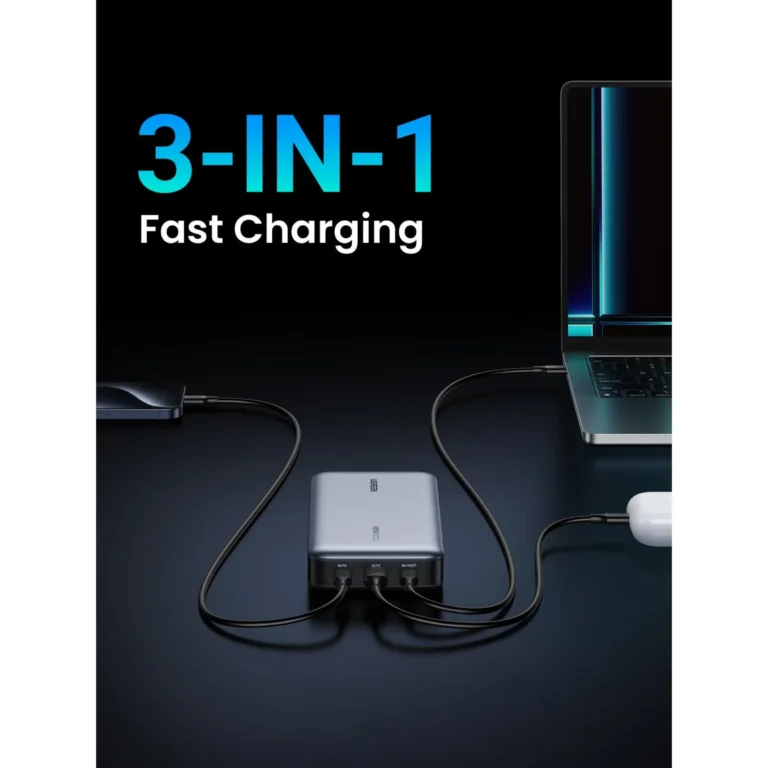 Power bank UGREEN 90597A avec charge rapide 3 en 1 pour ordinateur tablette et smartphone