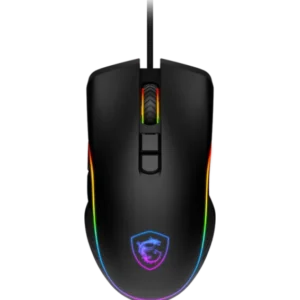 Souris Gaming MSI FORGE GM300 vue supérieure avec molette RGB et 7 boutons