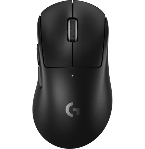 Souris Gaming Sans Fil Logitech G Pro X Superlight 2 Dex noir vue de dessus