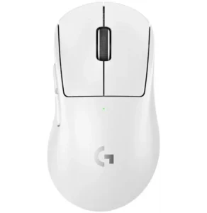 Souris Gaming Sans Fil Logitech G Pro X Superlight 2 Dex blanc vue latérale gauche