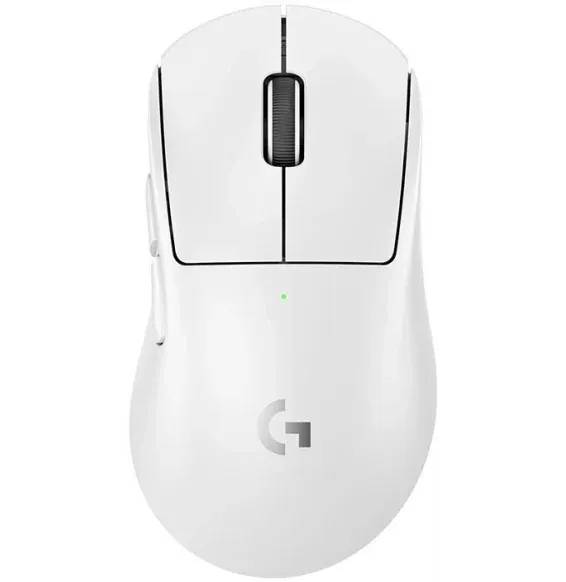 Souris Gaming Sans Fil Logitech G Pro X Superlight 2 Dex blanc vue latérale gauche