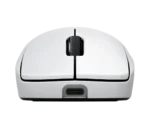 Souris Logitech PRO 2 LIGHTSPEED blanche vue supérieure gaming