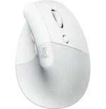 souris Logitech Lift blanche vue dessus précision et confort main