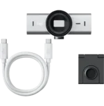 Webcam Logitech MX Brio 4K Ultra HD 960-001554 avec câble USB-C détachable et accessoires