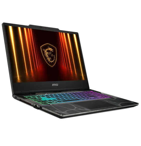 MSI Cyborg 15 B13WGKG 829 ouvert avec clavier RGB 4 zones