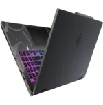 MSI Cyborg 15 B13WGKG vue arrière avec châssis gaming translucide