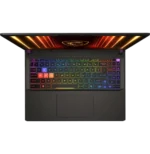 Clavier RGB 24 zones du MSI Vector 16 HX AI avec écran QHD 240Hz