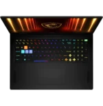 MSI Vector 18 HX AI ouvert avec RTX 5090 et design gaming premium