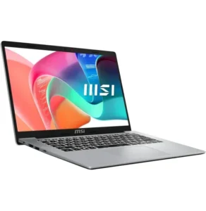 MSI Modern 14 F1MXG ouvert avec écran Full HD et clavier AZERTY