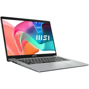 MSI Modern 14 F1MXG ouvert avec écran Full HD et clavier AZERTY