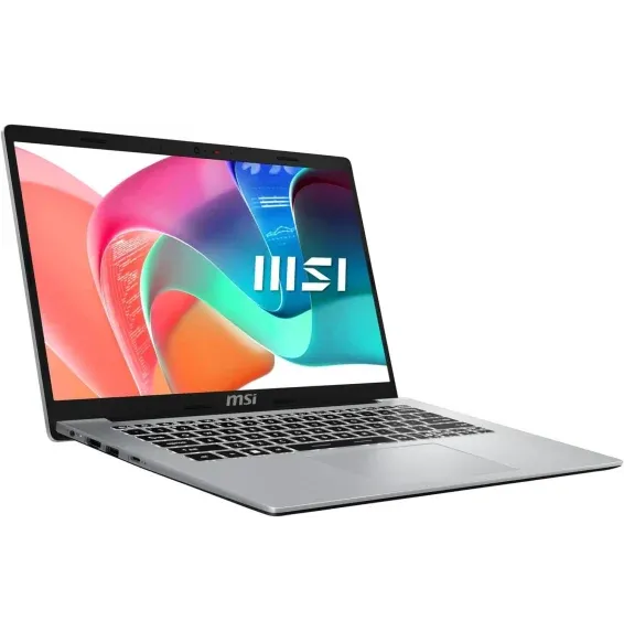 MSI Modern 14 F1MXG ouvert avec écran Full HD et clavier AZERTY