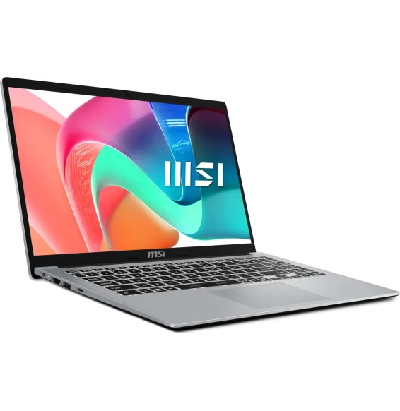 MSI Modern 15 F13M ouvert avec écran Full HD et design professionnel