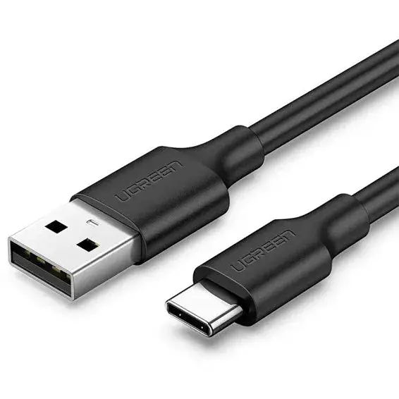 Câble UGREEN 60116 USB-A vers USB-C 3A 1 mètre noir (1) Câble UGREEN 60116 USB-A vers USB-C 3A 1 mètre noir