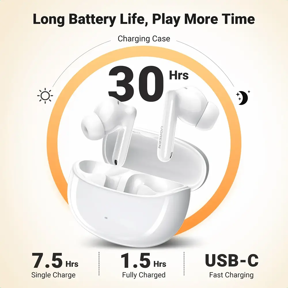 Écouteurs UGREEN 35725 HiTune T3 Pro autonomie 30 h avec boîtier USB-C